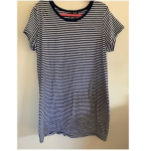 Blue and White Stripe TShirt Dress